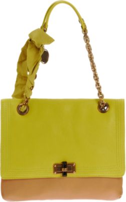 Lanvin Two-Tone Happy MM Shoulder Bag