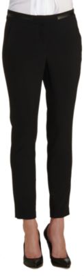 A.L.C. Snakeskin Trim Slim Pant