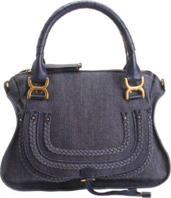 Chlo&eacute; - Denim Marcie Small Satchel