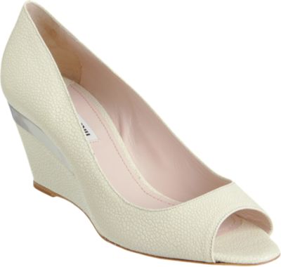 Miu Miu Pebbled Wedge Pump