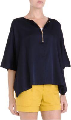 Vince Zipper Caftan Top