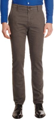 AG Adriano Goldschmied Herringbone Stripe Khaki