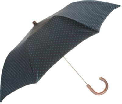 Barneys New York Green Flower Folding Umbrella