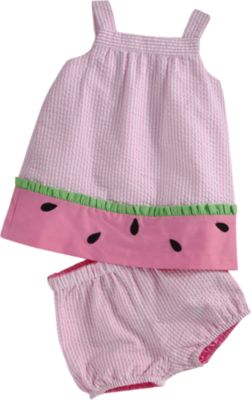 Florence Eiseman Watermelon Top & Bloomer Set