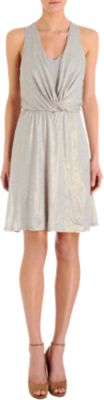 Ella Moss Gathered Lurex Dress