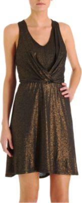 Ella Moss Gathered Lurex Dress