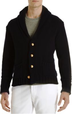 Barneys New York Shawl Collar Cardigan