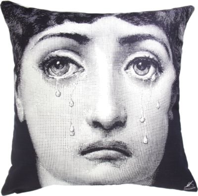 Fornasetti Il Fumo Fa Male Pillow