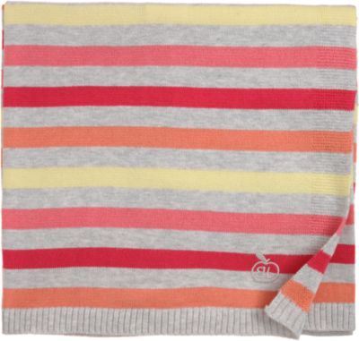 Bonnie Baby Striped Knit Blanket
