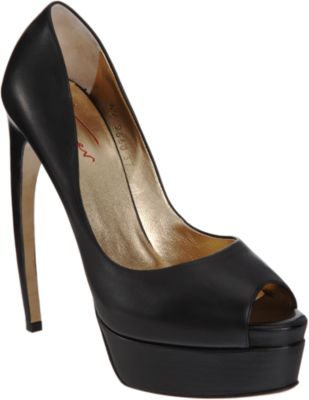 Walter Steiger Peeptoe Curved Heel Pump