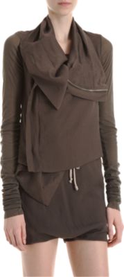 Rick Owens Asymmetric Lapel Jacket