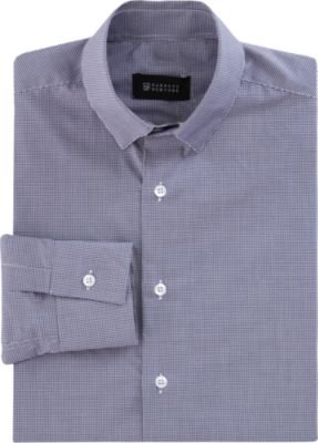 Barneys New York CO-OP Micro Gingham Check Dress Shirt