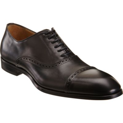 Barneys New York Perforated Cap Toe Balmoral