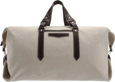 Serapian Canvas and Leather Duffel