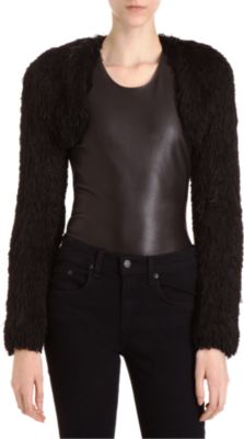 Maison Martin Margiela Long Sleeve Fringe Shrug