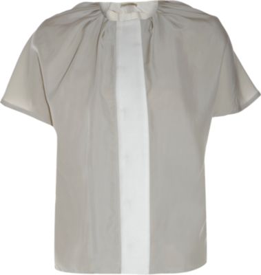 Balenciaga Gathered Neck Blouse