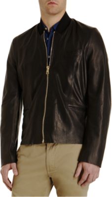 Paul Smith Soft Leather Bomber Jacket