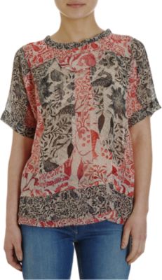 Isabel Marant Floral Short Sleeve Top