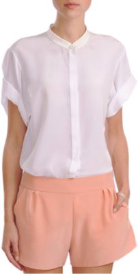 Chlo&eacute; Rolled Sleeve Blouse