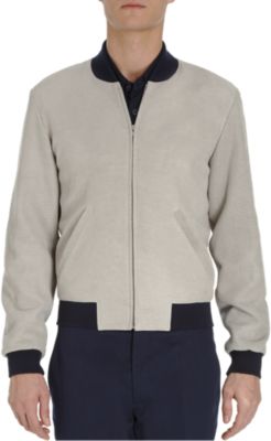 Agnes B. x Barneys New York Waffled Baseball Jacket