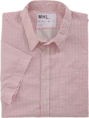 Margaret Howell Graph Print Short Sleeve Sport Shirt