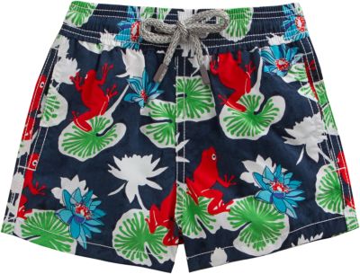 Vilebrequin Frog & Lily Pad Print Swim Trunk