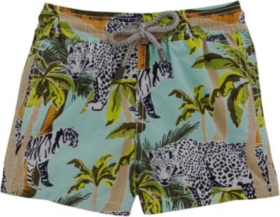 Vilebrequin Wild Animal & Palm Tree Print Swim Trunk