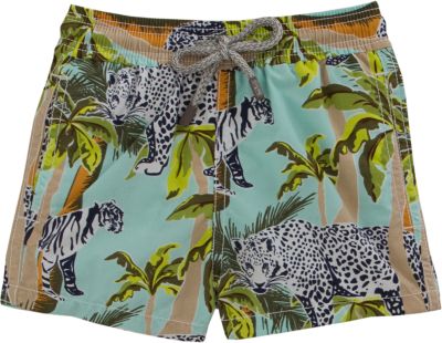 Vilebrequin Wild Animal & Palm Tree Print Swim Trunk