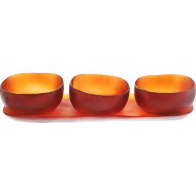 Tina Frey Designs Trio of Resin Bowls on Dish
