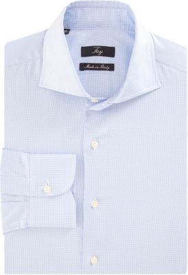 Fay Micro Houndstooth Sport Shirt