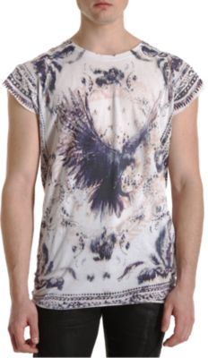 Balmain Sleeveless Eagle Print Tee