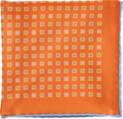 Salvatore Ferragamo Square Print Pocket Square
