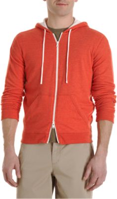 Vince Ribbed Zip Hoodie