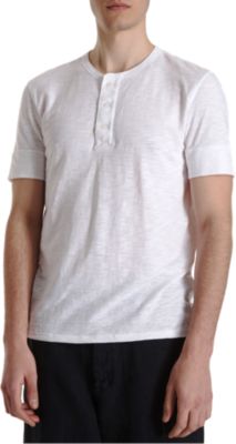 Vince Three Button Henley Tee