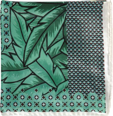 Etro Large Lush Print Pocket Square