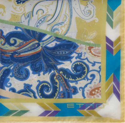 Etro Layered Paisley Pocket Square