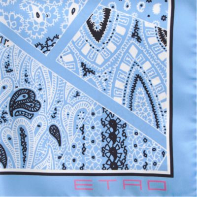 Etro Bandana Print Pocket Square