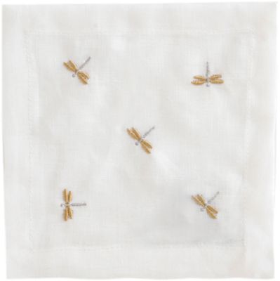 Kim Seybert Dragon Fly Cocktail Napkin