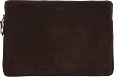 AMI Alexandre Mattiussi Suede Document Pouch