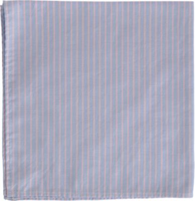 Michael Bastian Contrast Stripe Pocket Square