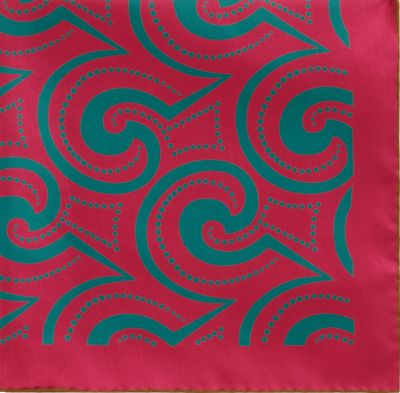 Seaward & Stearn Swirl Pocket Square