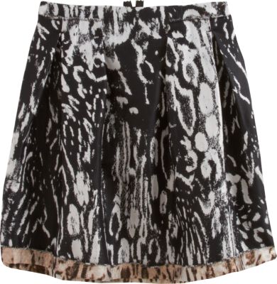 Lanvin - Animal Print Mini Skirt