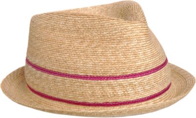 Jennifer Ouellette Double Stripe Trilby Hat
