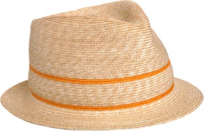 Jennifer Ouellette Double Stripe Trilby Hat