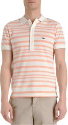 Maison Kitsun&eacute; Graduated Stripe Polo