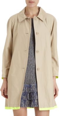 Marc by Marc Jacobs Neon-Tipped Trench Coat