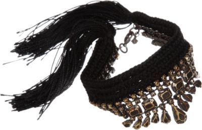 Alyssa Norton Brass & Silk Bracelet