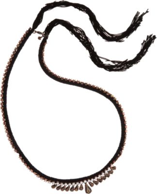 Alyssa Norton Brass & Silk Bracelet