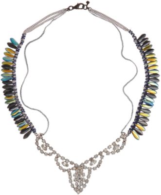 Alyssa Norton Vintage Rhinestone & Bead Necklace
