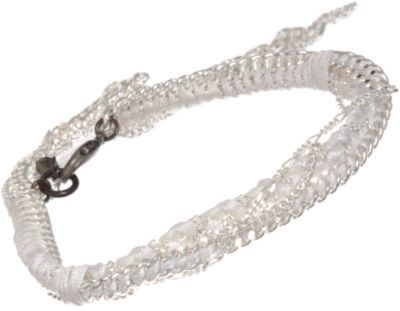 Alyssa Norton Braided Silk & Multi-Chain Bracelet